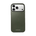GRAMS(28) 121 MagSafe Leather (Pebbled Leather) – เคส iPhone 18 Pro Max / 17 Pro Max – Dark Green [Pre-Order]