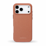 MINTAPPLE Top Grain Leather Case เคส iPhone 18 Pro / 17 Pro – Peachy [Pre-Order]
