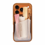Ninja Labs Flex Pouch®Case เคส iPhone 18 Pro Max / 17 Pro Max – Mocha Clear [Pre-Order]