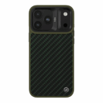 Kajsa Svelte Collection (Carbon Fiber) Case เคส iPhone 18 Pro Max / 17 Pro Max – Olive Green [Pre-Order]